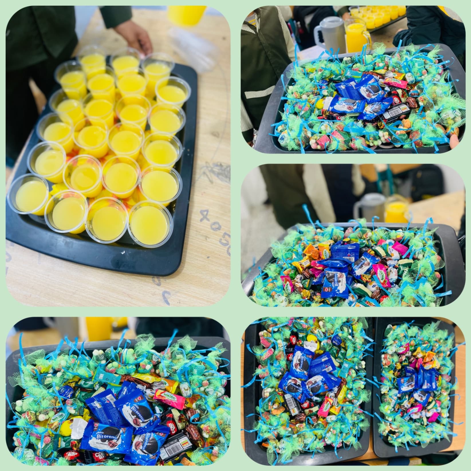 ایستگاه صلواتی کلاس چهارم به مناسبت فجرمهدوی(خانم طاهری)🇮🇷🍬🍭🍹